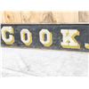 Image 3 : Vintage 97" E.J. Cook Wooden Advertising Sign