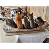 Image 7 : Noah's Ark 5 Critters In A Birch Bark Canoe Taxidermy