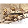Image 8 : 48" Wagon Wheel Chandelier