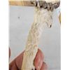 Image 5 : Hand Carved Antler Walking Stick Handle Artwork