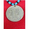 Image 3 : 3 Native American Style Silver Dollar Necklaces