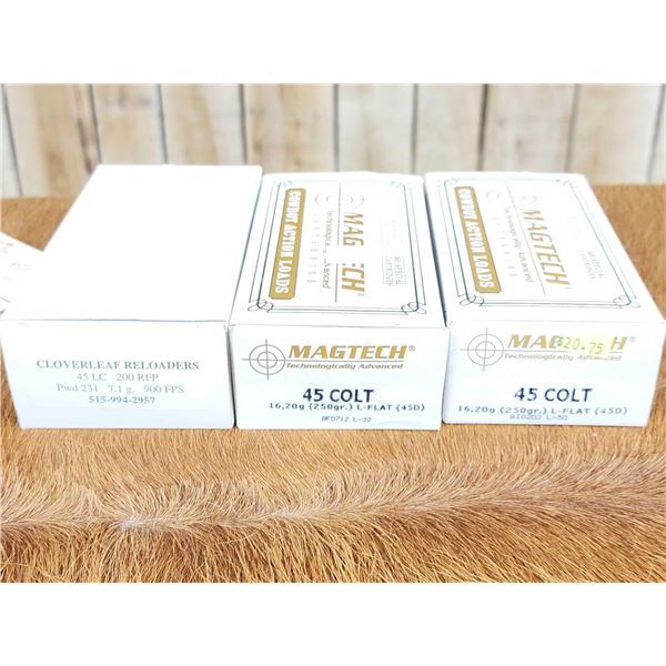 150 Rounds Of 45 Colt Ammunition