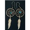 Native American Sterling Turquoise Earrings