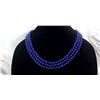 Image 1 : Gorgeous 984.5 Ctw Natural Blue Sapphire 3 Strand Necklace