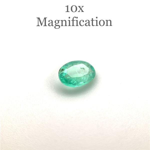 Oval Cut 0.53ct Natural Emerald