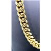 Image 3 : Huge Limited 297.5 Grams MLB 14 Kt Gold Plated Curb Link Necklace