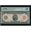 1914 $5 Red Seal New Yor FRN PMG 25