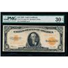 1922 $10 Gold Certificate PMG 30EPQ