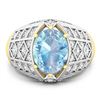 Image 3 : 14KT Yellow Gold 1.9ctw Aquamarine and Diamond Ring