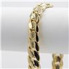 Image 4 : Huge 47.2 Gram 14 Kt Gold Plated Cuban Link Bracelet