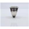 Image 6 : Men's 14 Kt White Gold Plate 5.75 Cttw. Lab Simulated Diamond Ring.