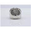 Image 8 : Men's 14 Kt White Gold Plate 5.75 Cttw. Lab Simulated Diamond Ring.