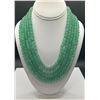Image 1 : Beautiful Natural 1007 Cttw 5 Strand Aquamarine Necklace