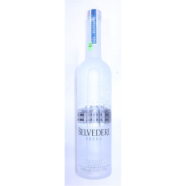 BELVEDERE VODKA 1.75L 40% ALCOHOL