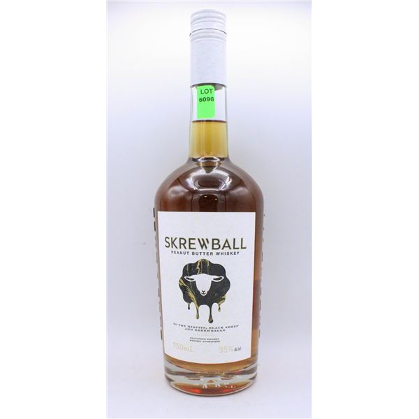 SKREWBALL PEANUT BUTTER WHISKEY 750ML 35% ALCOHOL