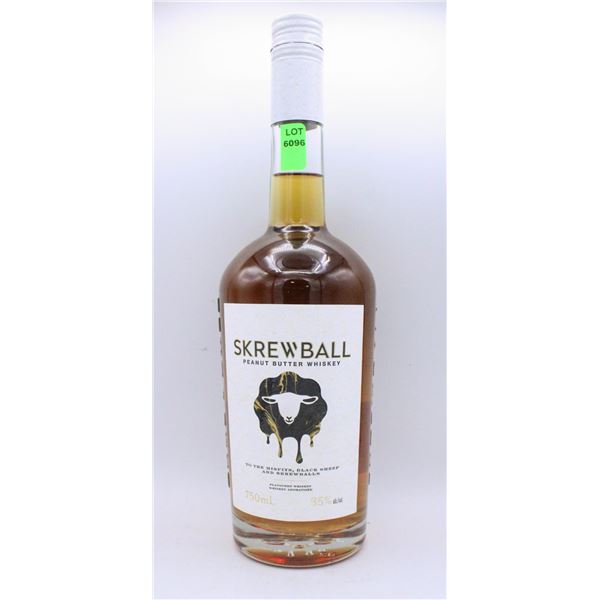 SKREWBALL PEANUT BUTTER WHISKEY 750ML 35% ALCOHOL
