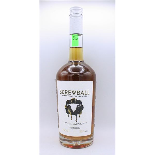 SKREWBALL PEANUT BUTTER WHISKEY 750ML 35% ALCOHOL