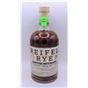 Image 1 : REIFEL RYE CANADIAN RYE WHISKY 750ML 42% ALCOHOL