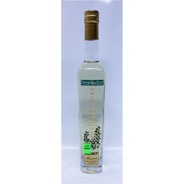 PEAQRODISE POIRE AU COGNAC 750ML 38% ALCOHOL