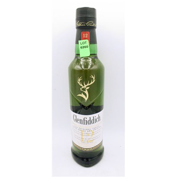 GLENFIDDICH SINGLE MALT SCOTCH WHISKY 375ML 40%
