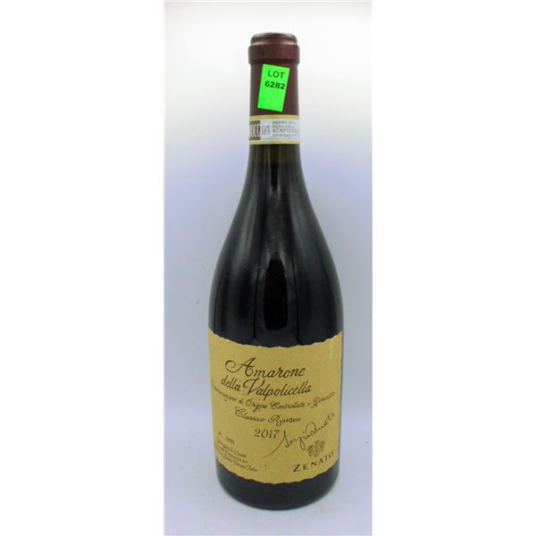 2017 AMARONE DELLA VAPOLICELLA 750ML 17% ALCOHOL