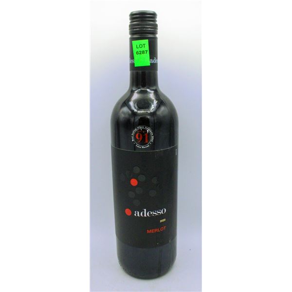 2020 ADESSO MERLOT 750ML 12% ALCOHOL