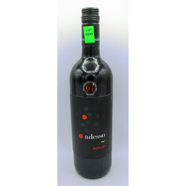 2020 ADESSO MERLOT 750ML 12% ALCOHOL