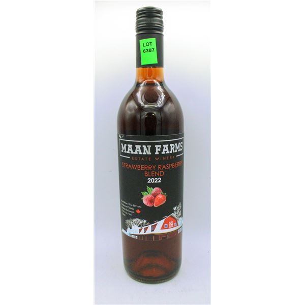 2022 MAAN FARMS STRAWBERRY RASPBERRY WINE 750ML