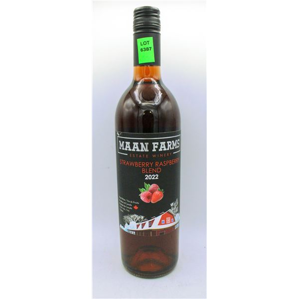 2022 MAAN FARMS STRAWBERRY RASPBERRY WINE 750ML