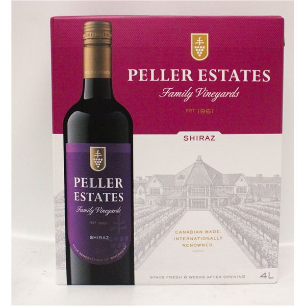 4L PELLER ESTATES SHIRAZ 13% ALCOHOL