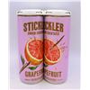Image 1 : 4 PACK STICKLER GRAPEFRUIT GIN AND FRUIT COCKTAIL