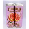 Image 1 : 4 PACK STICKLER GRAPEFRUIT GIN AND FRUIT COCKTAIL