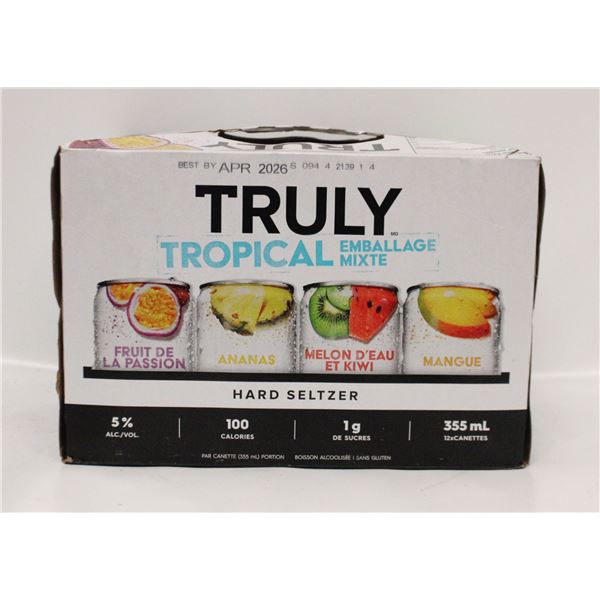 12 PACK TRULY TROPICAL MIX PACK 5% 12 X 355ML