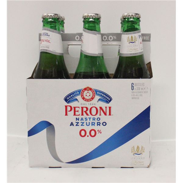 6 PACK PERONI NASTRO AZZURRO 0.0% ALCOHOL