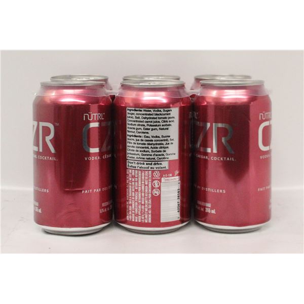 6 PACK NUTRL VODKA CESAR COCKTAIL 5.5% ALCOHOL