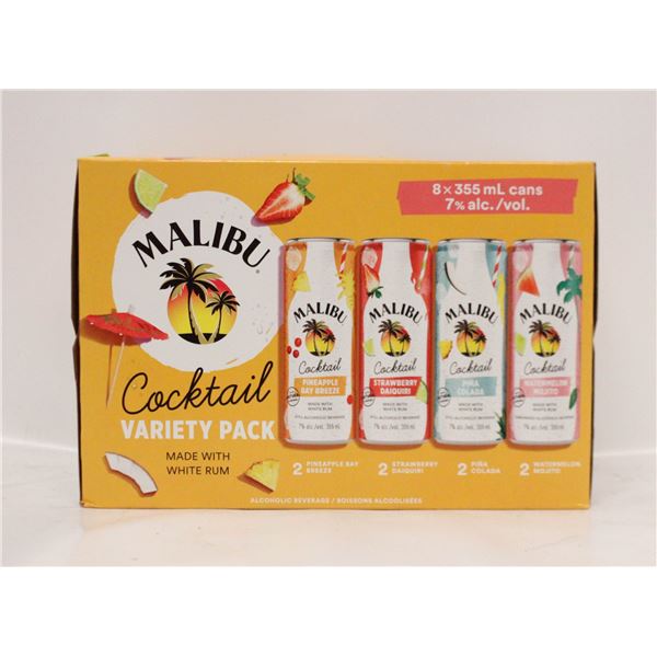 8 PACK MALIBU COCKTAIL VARIETY PACK 7% ALCOHOL