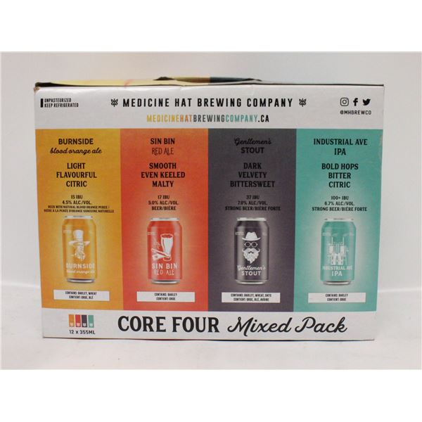 12 PACK MEDICINE HAT CORE FOUR MIXED PACK 4.5-7%