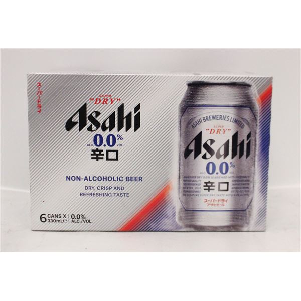 6 PACK SUPER DRY ASAHI 0/0% ALCOHOL 6 X 330ML