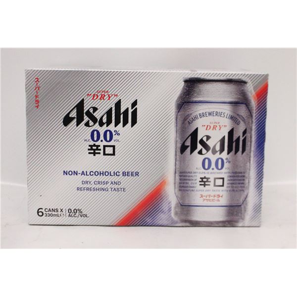6 PACK SUPER DRY ASAHI 0/0% ALCOHOL 6 X 330ML
