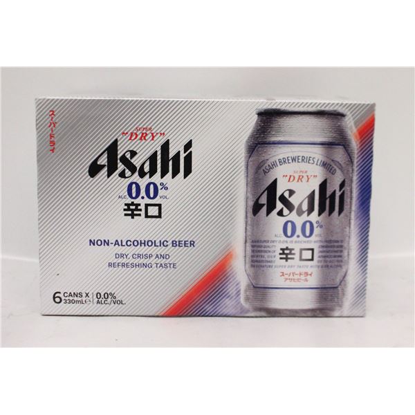 6 PACK SUPER DRY ASAHI 0/0% ALCOHOL 6 X 330ML