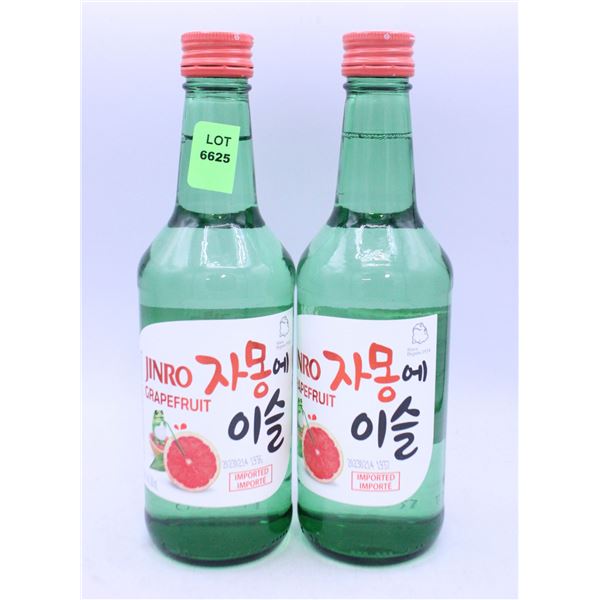 3 BOTTLES JINRO GRAPEFRUIT SAKE 13% 360ML