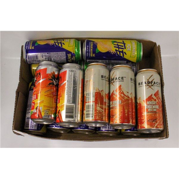 FLAT OF ASSORTED ALCOHOLIC BEVERAGES - BEARFACE