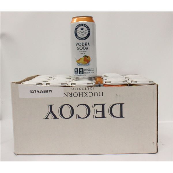 LOT OF COTTAGE SPRINGS VODKA SODA PEACH 5%
