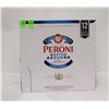 Image 1 : 12 PACK PERONI NASTRO AZZURRO ITALIANA BEER 5%