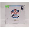 Image 1 : 12 PACK PERONI NASTRO AZZURRO ITALIANA BEER 5%