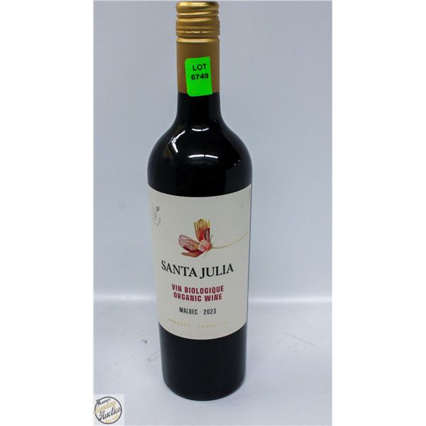 2023 SANTA JULIA ORGANIC MALBEC WINE 750ML