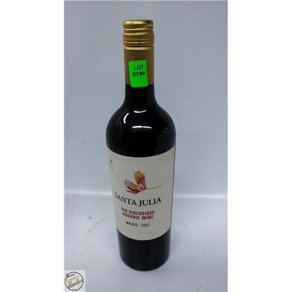 2023 SANTA JULIA ORGANIC MALBEC WINE 750ML