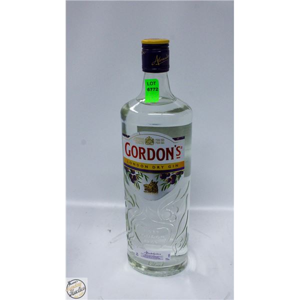GORDON'S LONDON DRY GIN 750ML 40% ALCOHOL