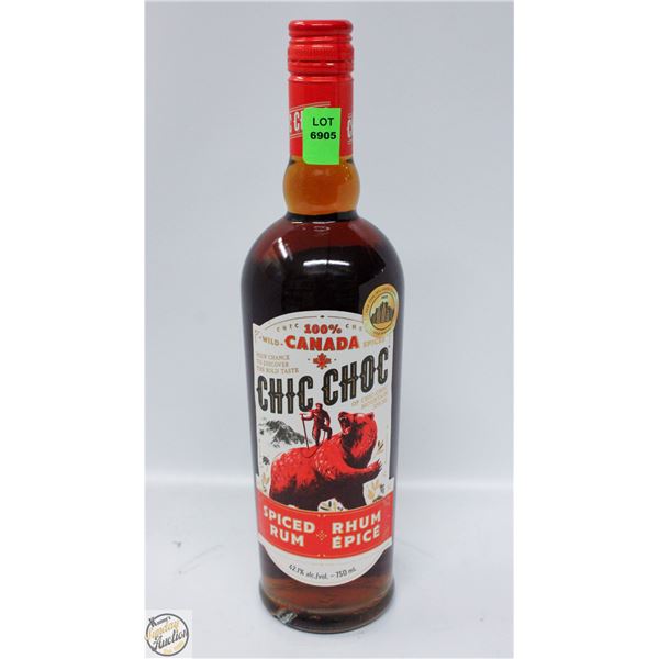 CHIC CHOC SPICED RUM 750ML 42.1% ALCOHOL