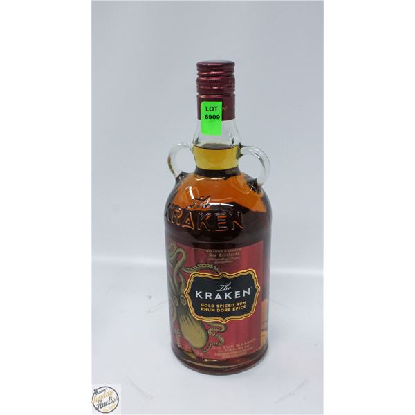 THE KRAKEN GOLD SPICED RUM 750ML 35% ALCOHOL
